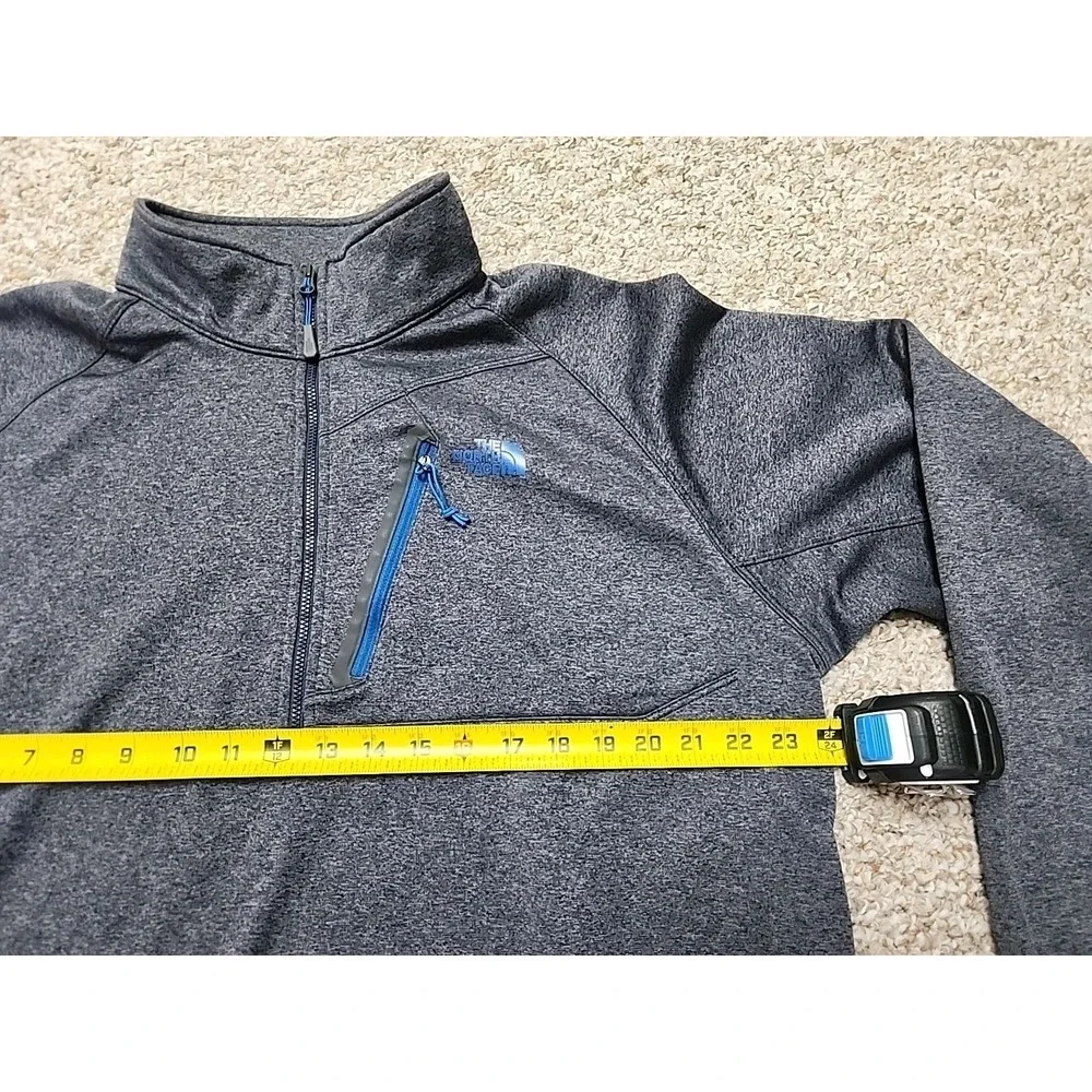 The North Face Sweatshirt Men's‎ XL Canyonlands 1/2 Zip Fleece Blue Heathered